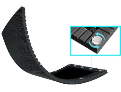 Flexible curved LED module